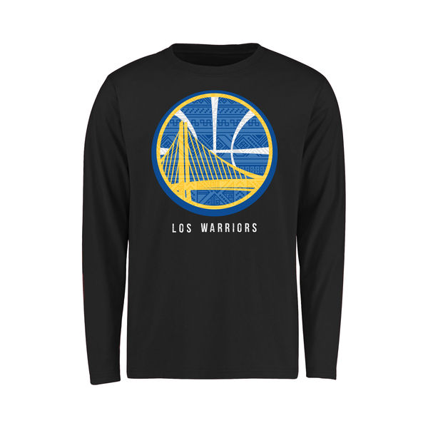 NBA Golden State Warriors Youth Noches Enebea Long Sleeve TShirt  Black